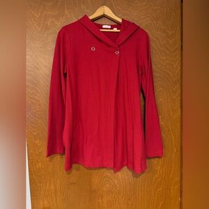 J.Jill PureJill Red Hooded Top